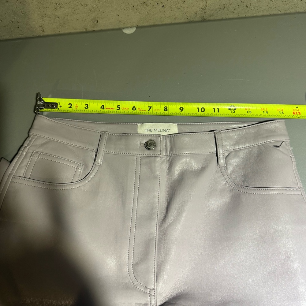 Aritzia Wilfred The Melina Light Purple Faux Leather Pants Size 10 Sophisticated - Picture 6 of 10
